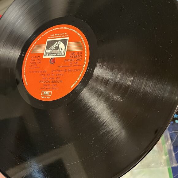 Firoza Begum Songs of Kazi Nazrul Rare 1981 India Vinyl LP 45 RPM 12” Record - Picture 5 of 6